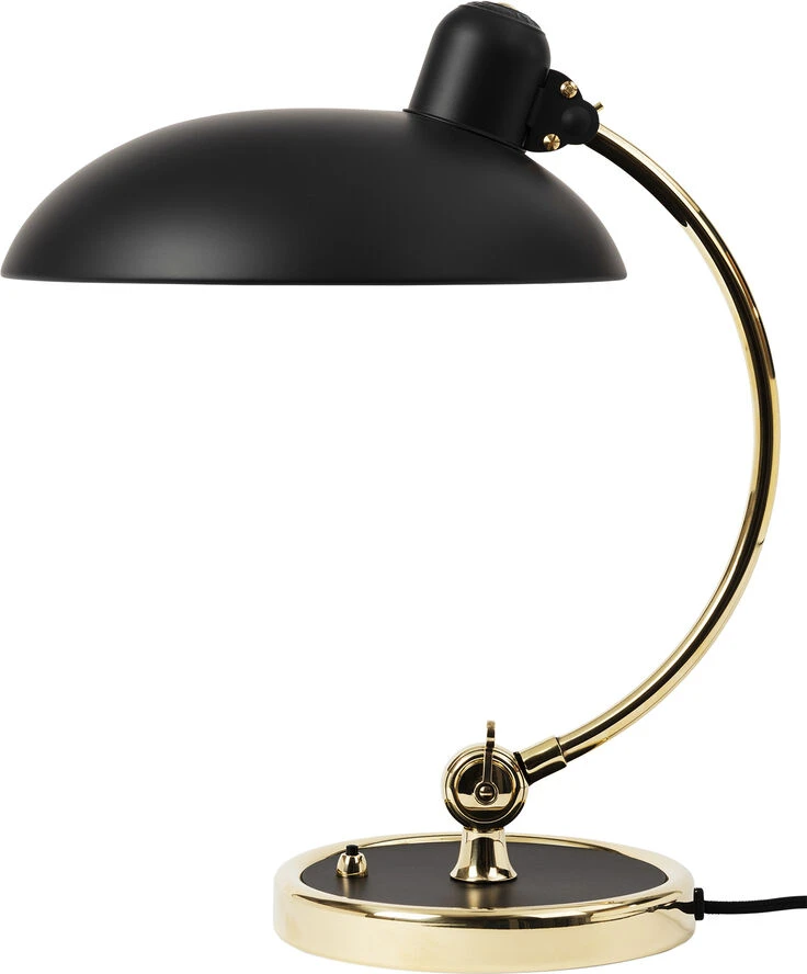 Fritz Hansen Kaiser Idell 6631-T Luxus, Matt Black/brass EU Sort