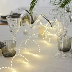 Sirius Kiki, 155LED, 1,9m+3m, Klar/Sølv Cord: Transp. Wire: Silver