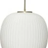 H&uuml;bsch Serene Ceiling Lamp &Oslash;42 White Messing/Hvid