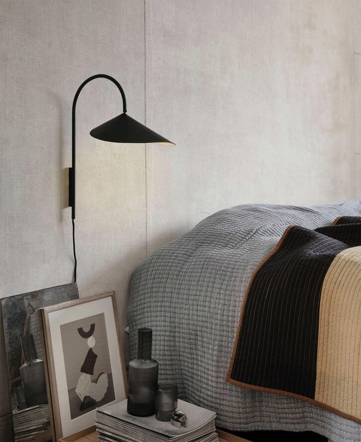 Ferm LIVING Arum Wall Lamp - Black Black - Billede 2