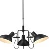 Halo Design Metropole Lysekrone 3XE27 Sort Sort